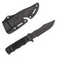 DUMMY M37 KNIFE, The Snow Wolf Dummy Knife M37 in Black is a non-functional replica built entirely from polymer materials, offering the appearance of a modern tactical knife while remaining safe and lightweight for display, cosplay, training, or airsoft e